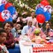 80 Piece Red Blue and White Balloon Kit Independence Day Confetti Latex Balloons 12 Inch for 4th July Event Party Arch Decorations Supplies